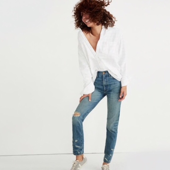 Madewell Denim - Rivet & Thread 11” high rise madewell jeans